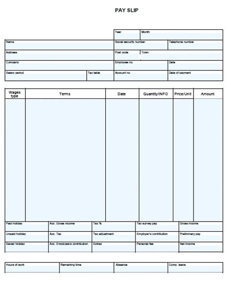 blank pay stub template downloads check   blank pay