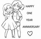 Anniversary Coloring Pages Happy 1st Print Kids Year Procoloring Drawing Activity Popular Template sketch template