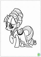 Dinokids Coloring Pony Little Close sketch template