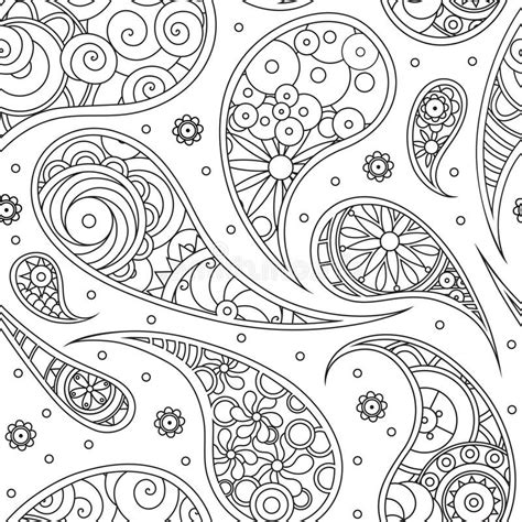 paisley coloring pages pattern  print  printable coloring pages