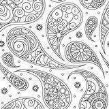 Coloring Paisley Printable Pages Pattern Print Adults Kids sketch template