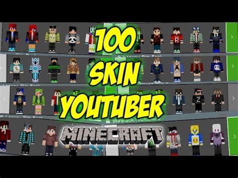 skin pack  skin youtuber minecraft indonesia lengkap terbaru