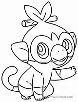 Grookey Coloring Shield Xcolorings Rapid sketch template