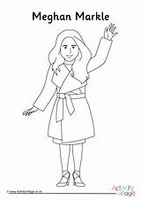 Meghan Coloring Pages Trainor Colouring Markle Template sketch template