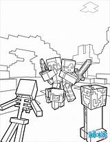 Minecraft Coloring Golem Iron Pages Mobs Getcolorings Fight Color sketch template
