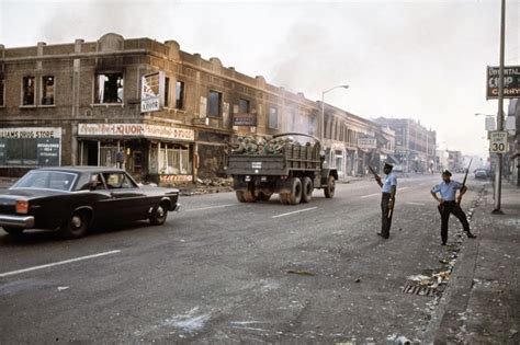 20 color photographs from the 1967 detroit riot ~ vintage