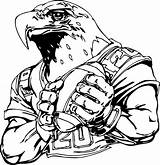 Coloring Eagles Football Pages Philadelphia College Eagle Logo Mascots Florida Gators Patriots Player Mascot Nfl Printable Color Players Drawings Print sketch template
