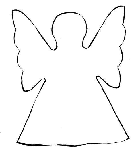 angel wings template clipart
