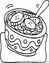 Cereal Coloring Pages Foods General Printable Fruits Food Coloringpages101 Getcolorings sketch template