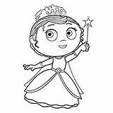 Presto Princess Pages Coloring Getcolorings sketch template