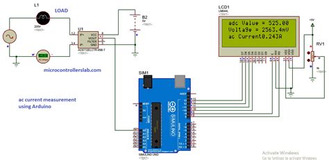 ac current measurement  acs hall effect current sensor  arduino