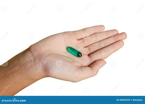 green pill  hand stock image image  pharmaceutical