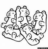 Gummy Bear Coloring Bears Pages Drawing Gummi Sweet Treats Online Getdrawings Kids sketch template