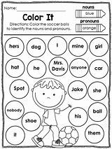 Pronouns Pronoun Worksheets Activities Nouns Personal Possessive Noun Common Grammar Unit Choose Board Park Pages sketch template