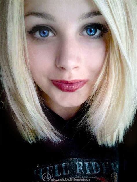 cute girl edit selfie blonde blueeyes eyes smile