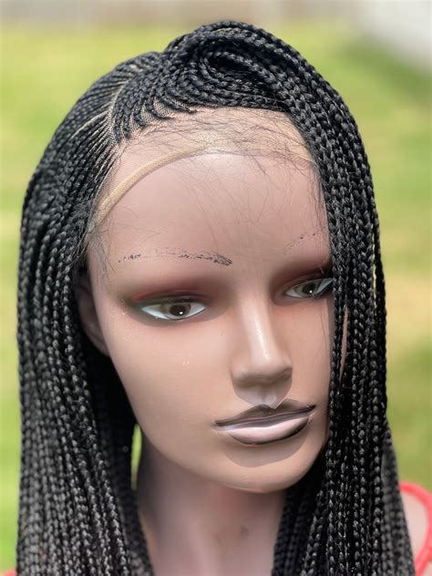 braided wig cornrow wig length is 26inches long ready to etsy