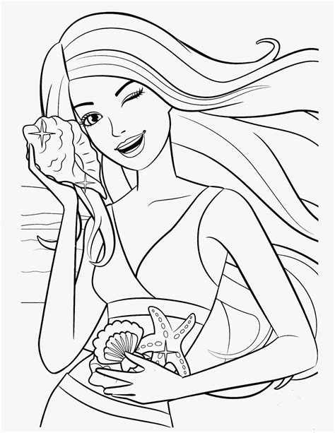 ideas  coloring pages printable barbie check   http