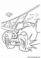 Coloring Disney Cars Mcqueen Pages Tier Blast Lightning A4 Printable Print Color Book sketch template