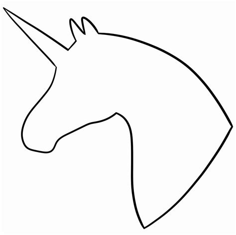 printable unicorn head template printable word searches
