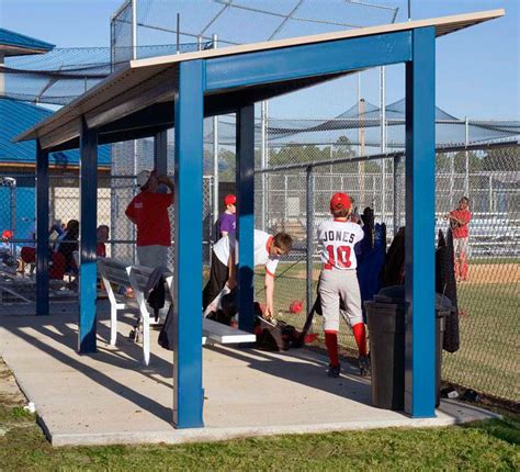 dugout shelter  shade structure    sizes  column configurations