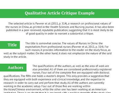 qualitative critique samples  behance