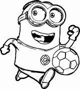 Minion Pages Coloring Printable Kids sketch template