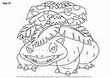 Venusaur Pokemon Draw Drawing Step Tutorials Drawingtutorials101 sketch template