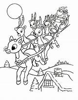 Sleigh Natale Babbo Renos Reindeer Rudolph Rudolf Slitta Renna Reno Imprimir Facili Navidenos Renne Trineo Tante Archzine Piccole Natalizie Ciervos sketch template