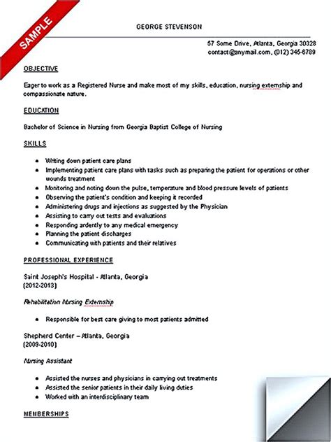 nursing student resume samples  tips student nurse resume nursing