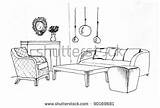 Bunkhouse Living Room Template sketch template