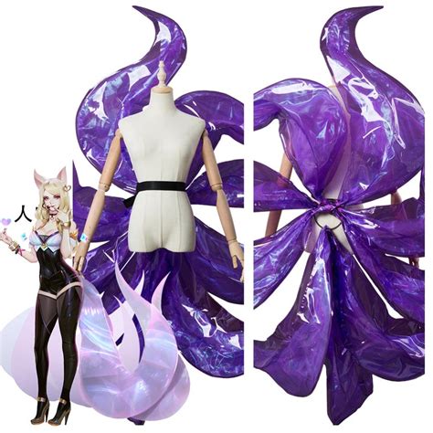 Lol Kda Ahri Cosplay Costume Outfit For Women Girls Halloween Carnival