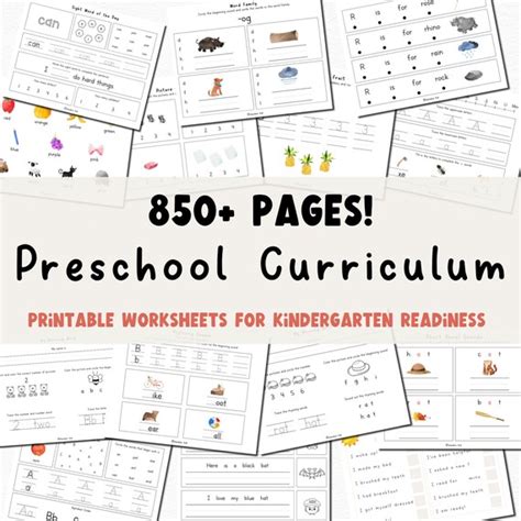 preschool printable digital   printable preschool etsy