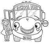 Bus Coloring School Pages Printable Kids Sheets Back sketch template
