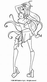Flora Winx Club Annie Coloring Pages Gifs Flo Fanpop sketch template