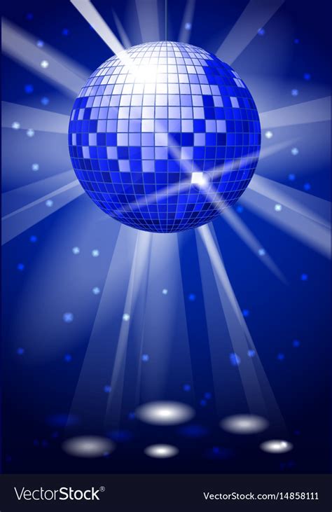 dance club party background  disco ball vector image