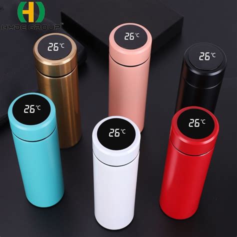 china intelligent stainless steel led smart water bottle  temperature display china water
