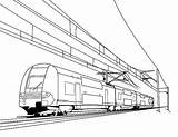 Train Coloring Pages Drawing Electric Cable Bullet Railroad Crossing Caboose Trains Passenger Drawings Color Freight Getdrawings Thomas Speed Printable Getcolorings sketch template