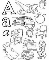 Words Coloring Alphabet Pages Letter Abc Activity Word Kids Sheets Printable Learning Airplane Honkingdonkey Sheet Start Color Objects Activities Letters sketch template