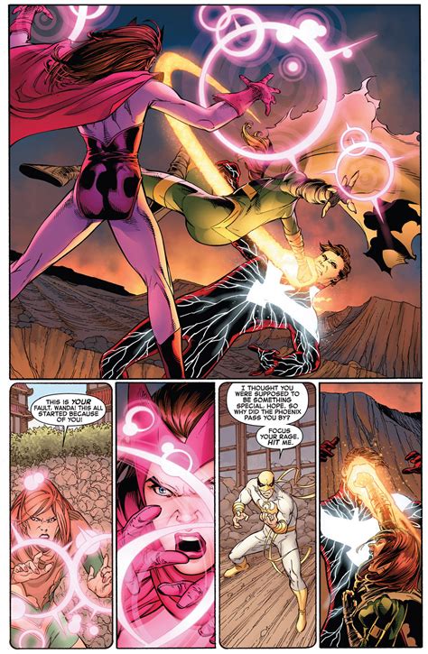 Hope Summers And Scarlet Witch Vs Dark Phoenix Cyclops