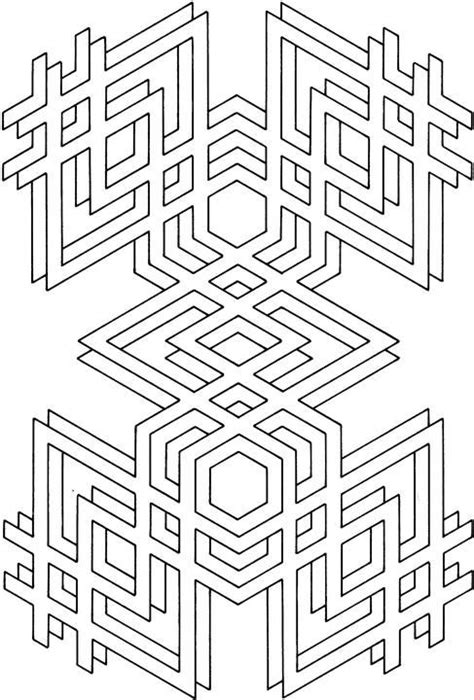 geometric coloring pages color info