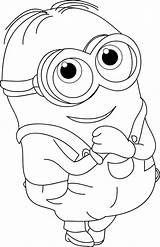 Coloring Minion Pages Printables Kids sketch template
