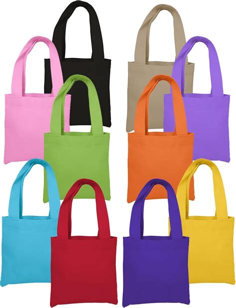 amazoncom pack   assorted give  promotional mini tote bags