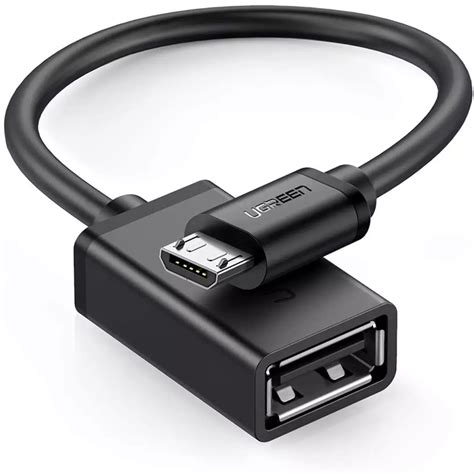 ugreen micro usb  otg cable  female usb  port black