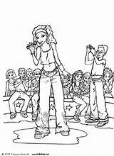 Coloring Pages Singer Popular sketch template