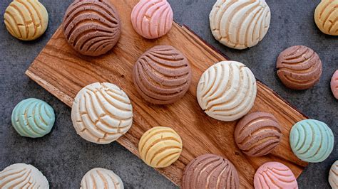 conchas  beautiful shell inspired mexican sweet bread