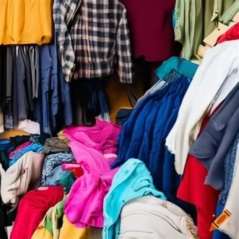 disorganized pile  clothes