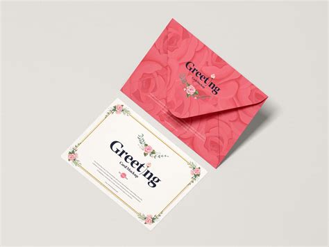 greeting card envelope mockup  mockups freebiefy