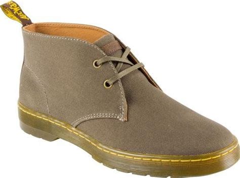 dr martens mens mayport  eye fashion boots green canvas   uk