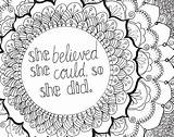 Coloring Positive Pages Adult Sheets Colouring Zendoodle Phrases Macmillan Uplifting Brighten Printable Zentangle Color Books Inspirations Inspired Adults Quote Today sketch template
