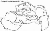 Anime Wolf Lineart Coloring Firewolf Pages Drawing Wolves Comfort Cute Drawings Deviantart Two Fight Friends Horse Google Line Base Four sketch template